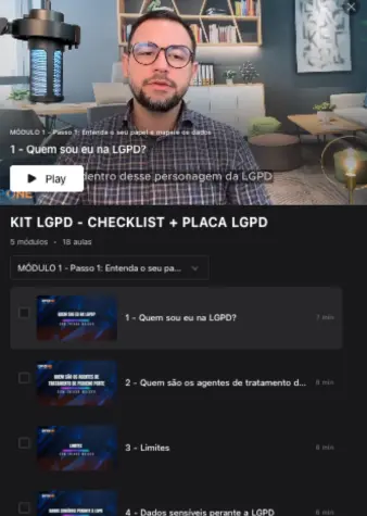 Modulo - Checklist LGPD - DPOne