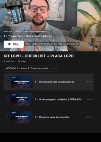 Modulo - Checklist LGPD - DPOne